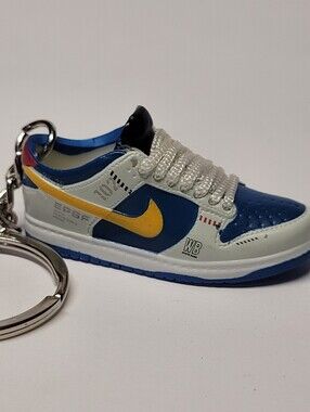 Mini 3D Retro Basketball Shoe Keychain Multi-Color Sneaker Charm